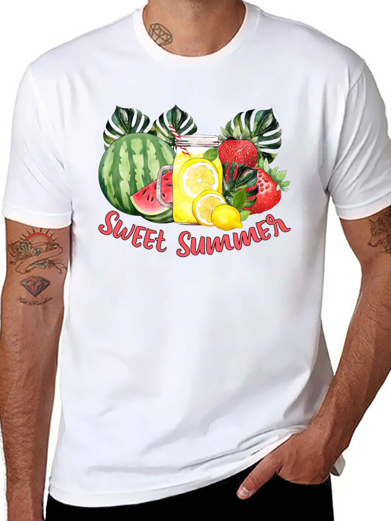 Sweet Summer T-Shirt - Fruit & Lemonade Design