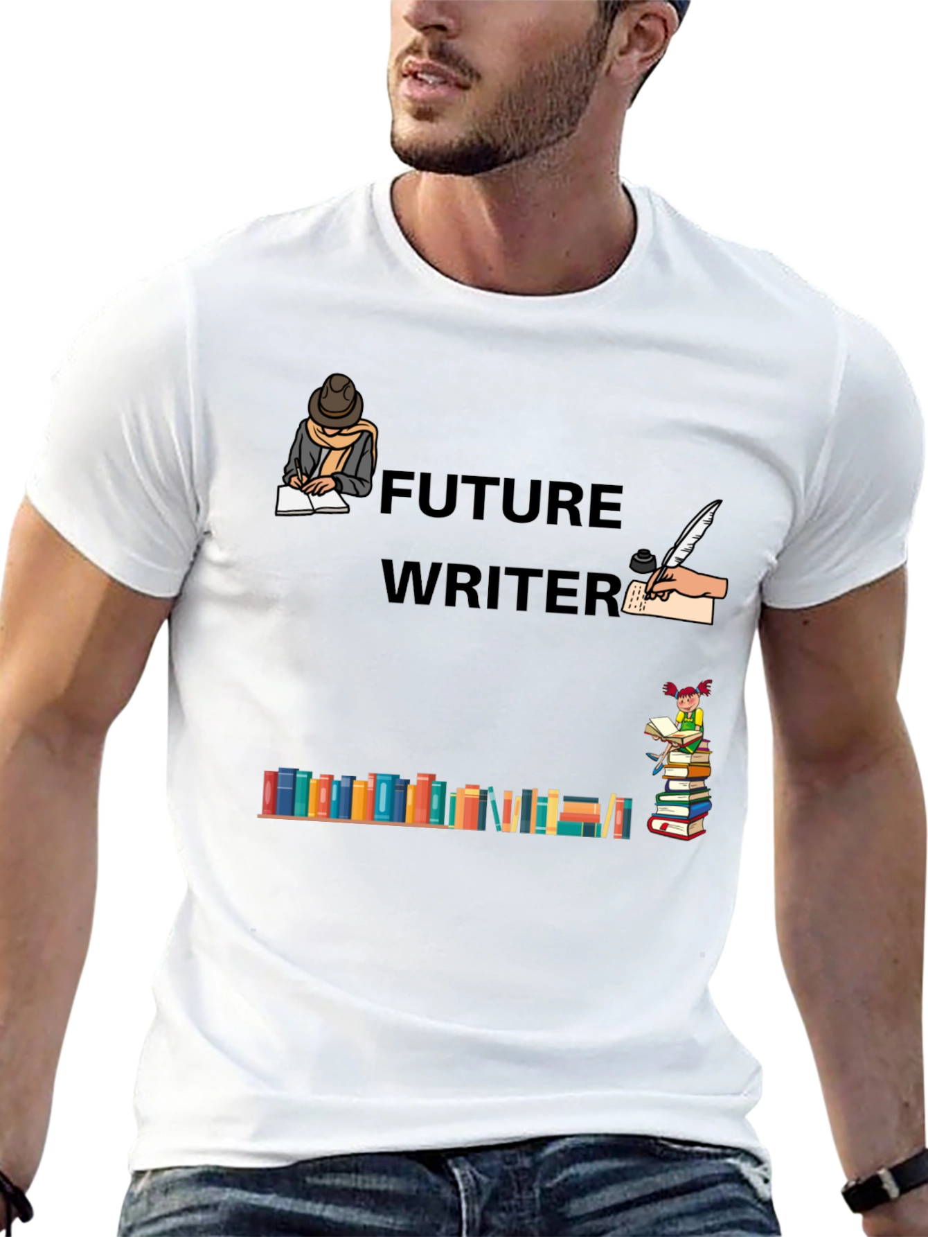 Future Writer T-Shirt - Bookworm Tee