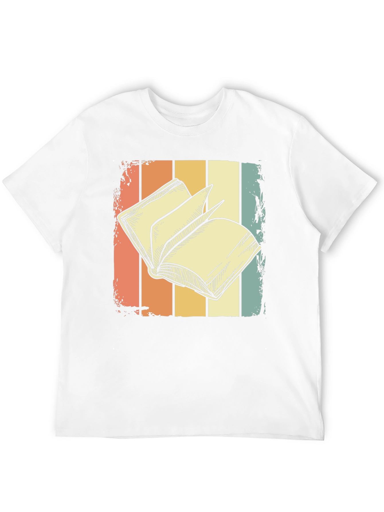 Retro Book Lover T-Shirt - Stylish Reading Design