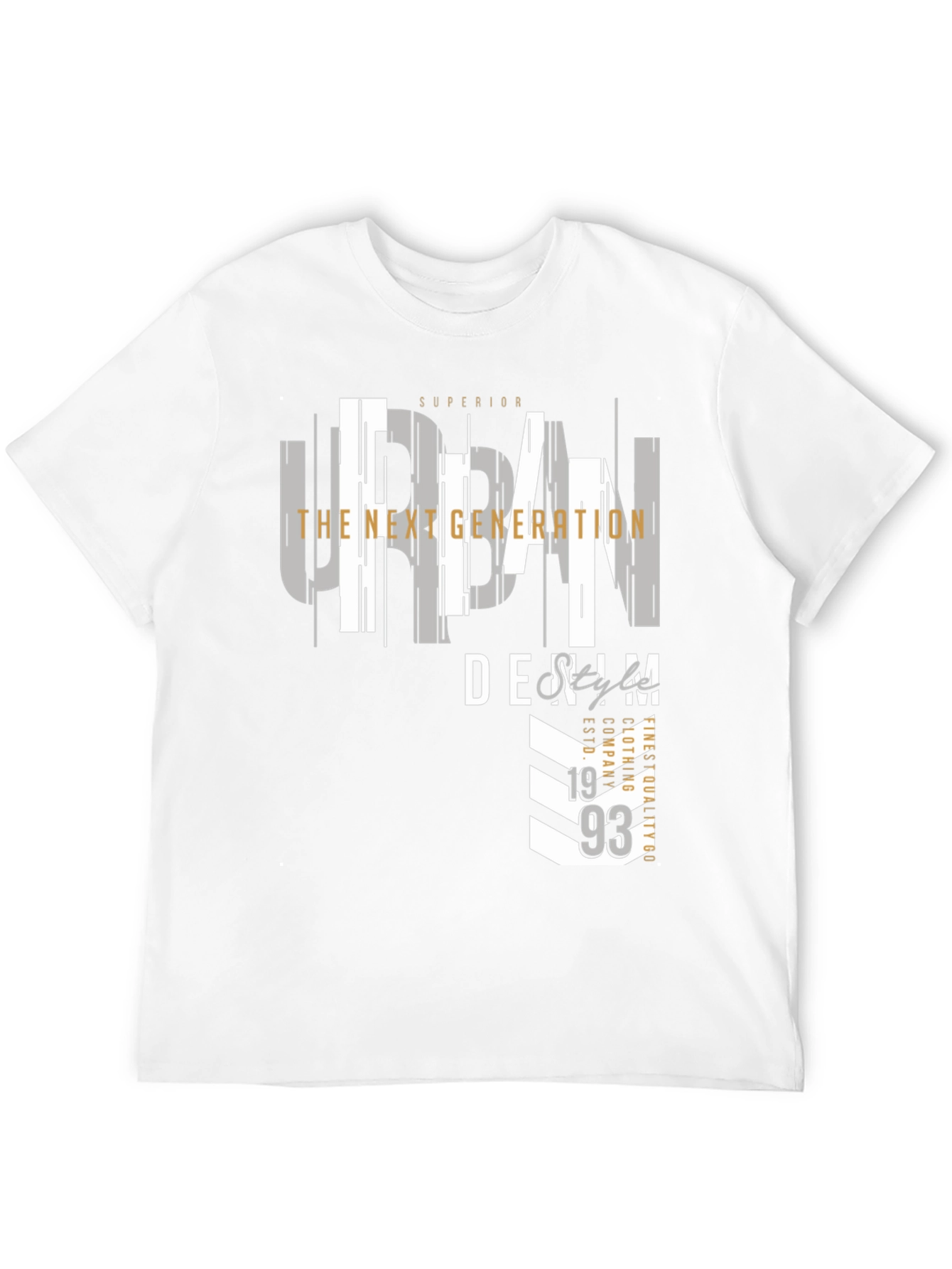 Urban Denim Graphic Print T-Shirt