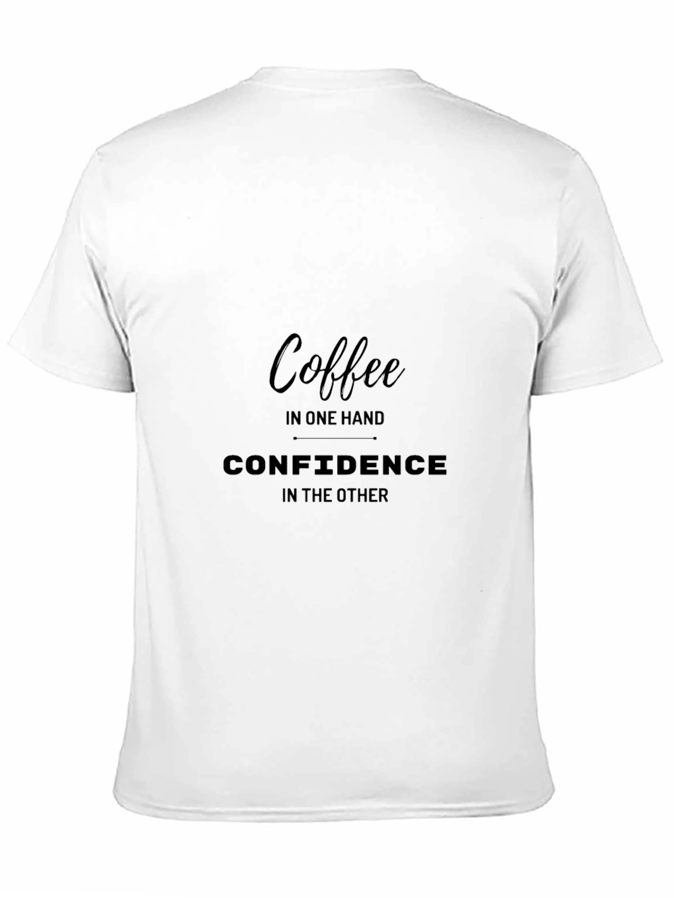 Coffee Confidence Black Graphic T-Shirt