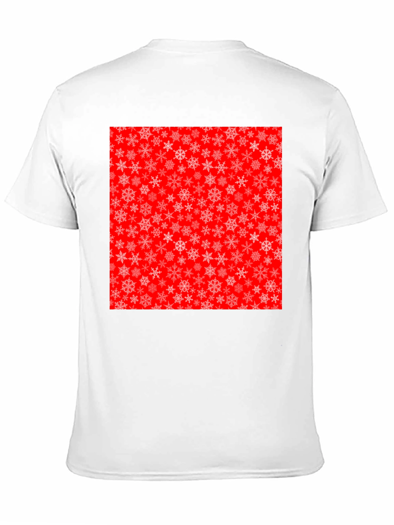 Festive Snowflake Pattern T-Shirt