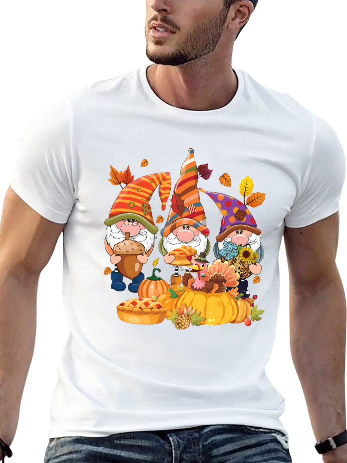 Fall Gnomes T-Shirt - Pumpkin Patch Design