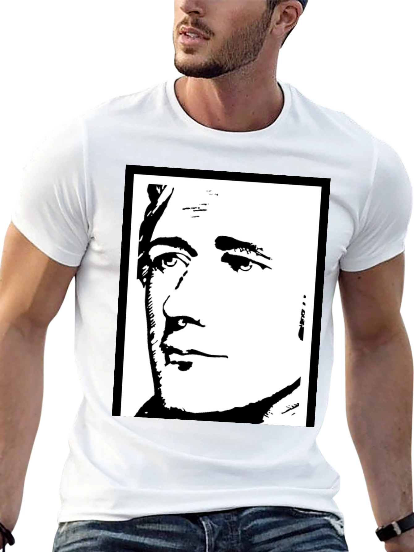Hamilton Graphic Tee - Black Silhouette Portrait T-Shirt