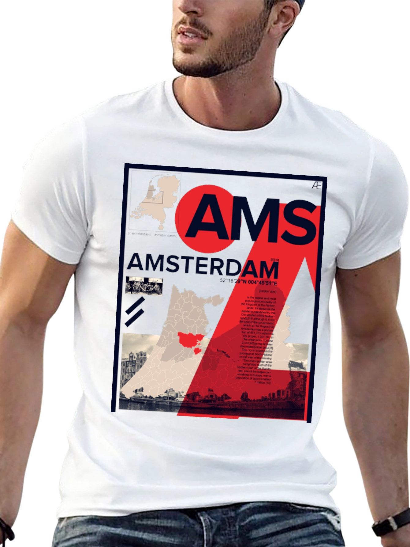 Amsterdam Graphic Print T-Shirt