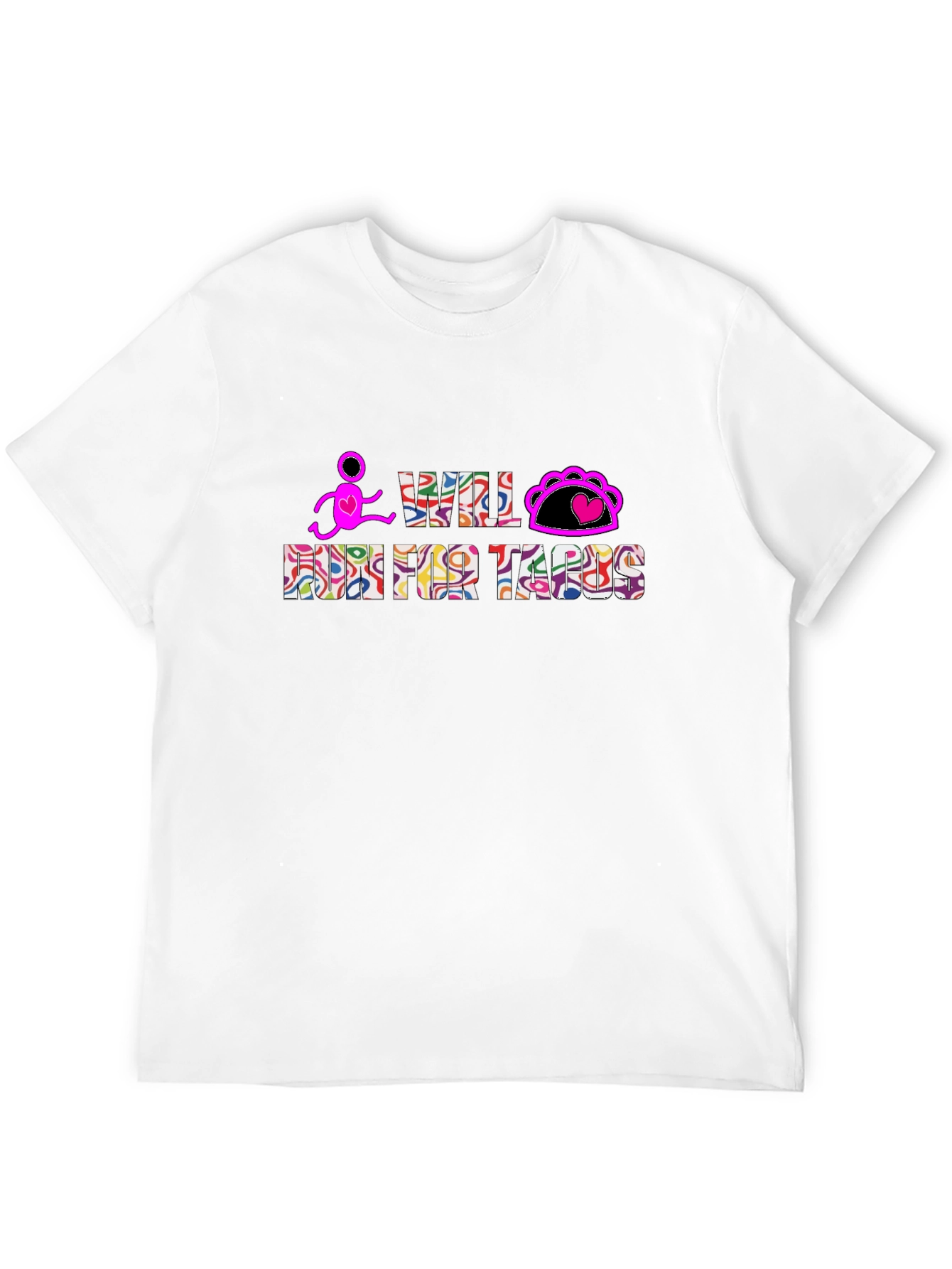 Will Run For Tacos Black T-Shirt