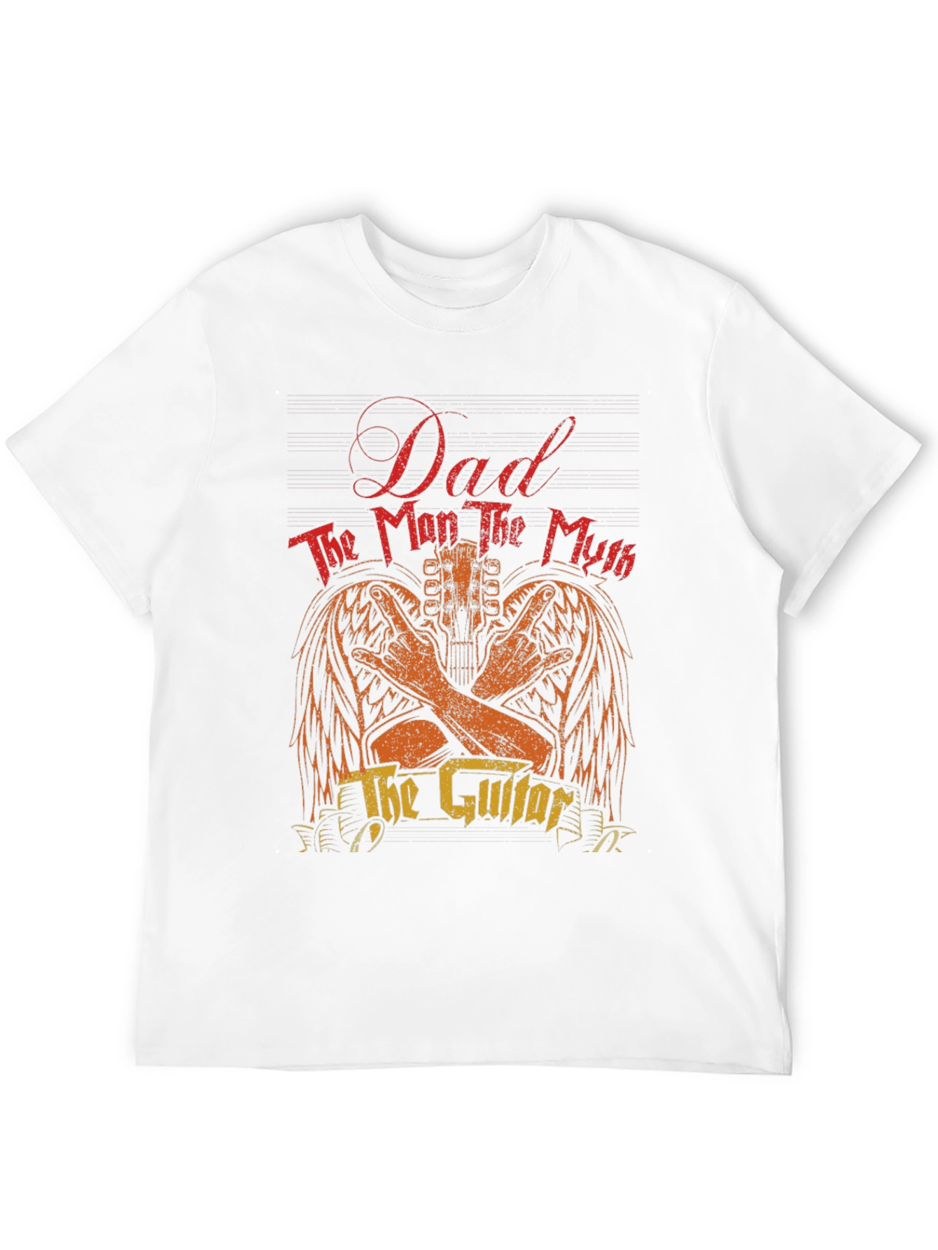 Dad Guitar Graphic T-Shirt - Rocker Fathers Day Tee