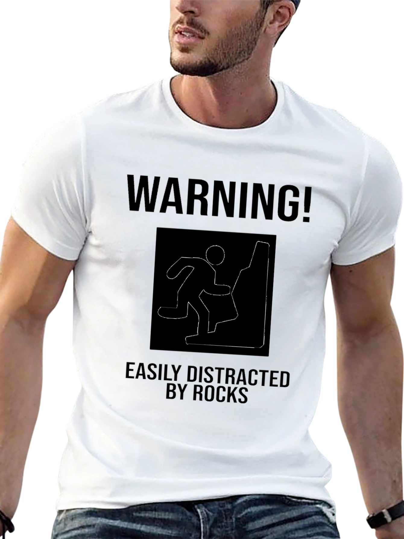 Warning! Easily Distracted By Rocks T-Shirt