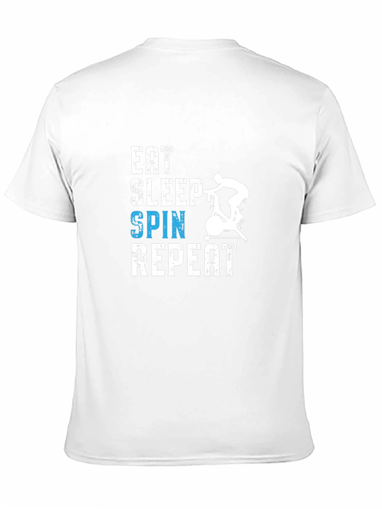 Eat Sleep Spin Repeat Black T-Shirt