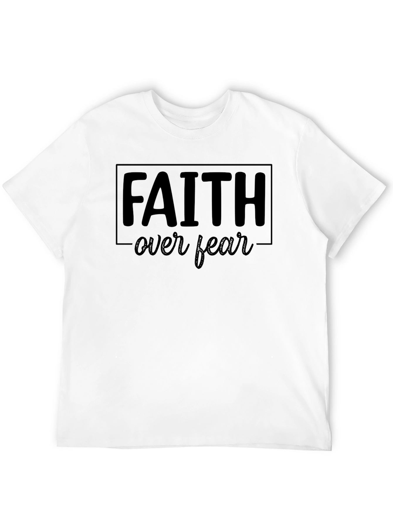 Faith Over Fear Graphic T-Shirt Religious Inspired Tee