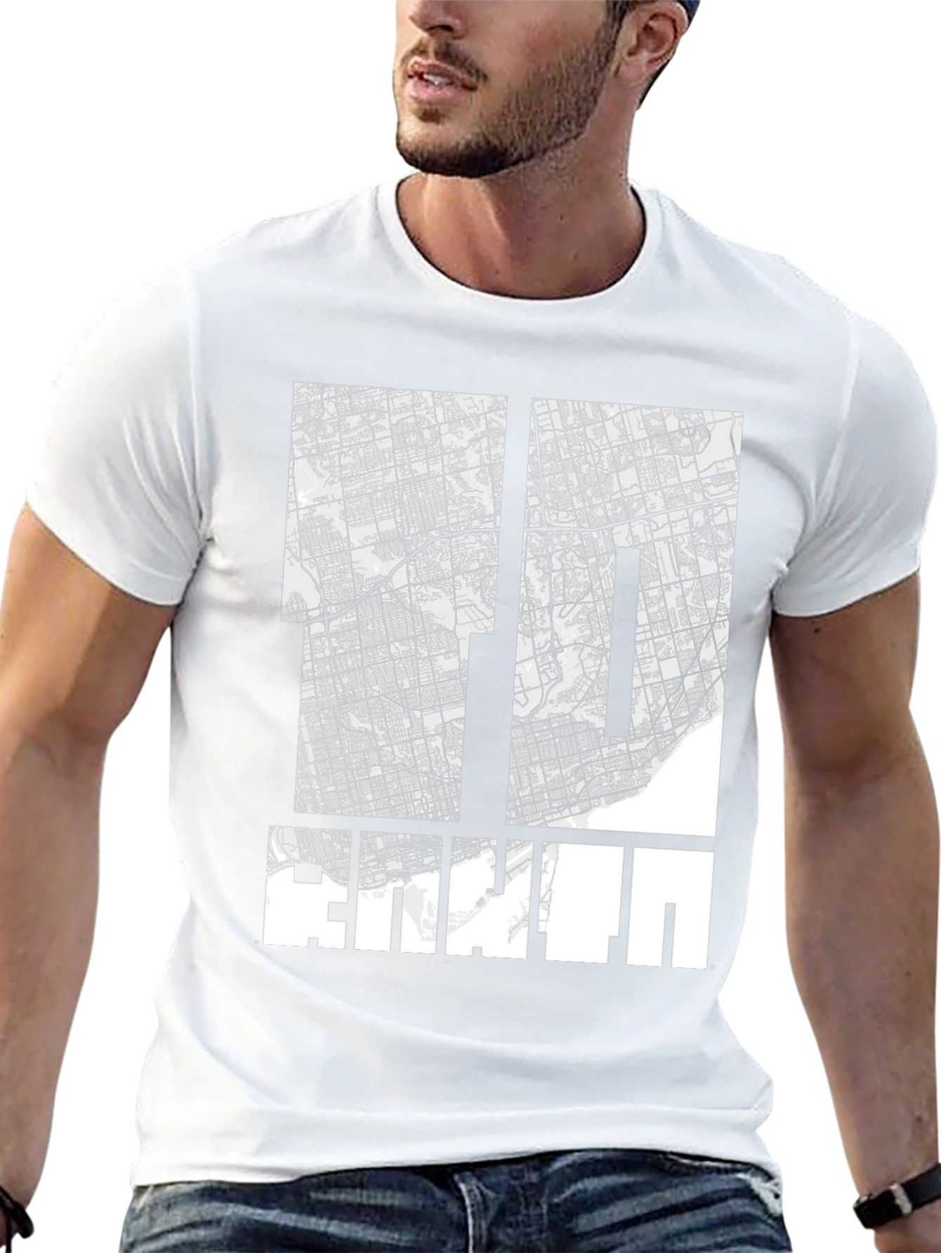 Toronto Map Graphic T-Shirt - Black