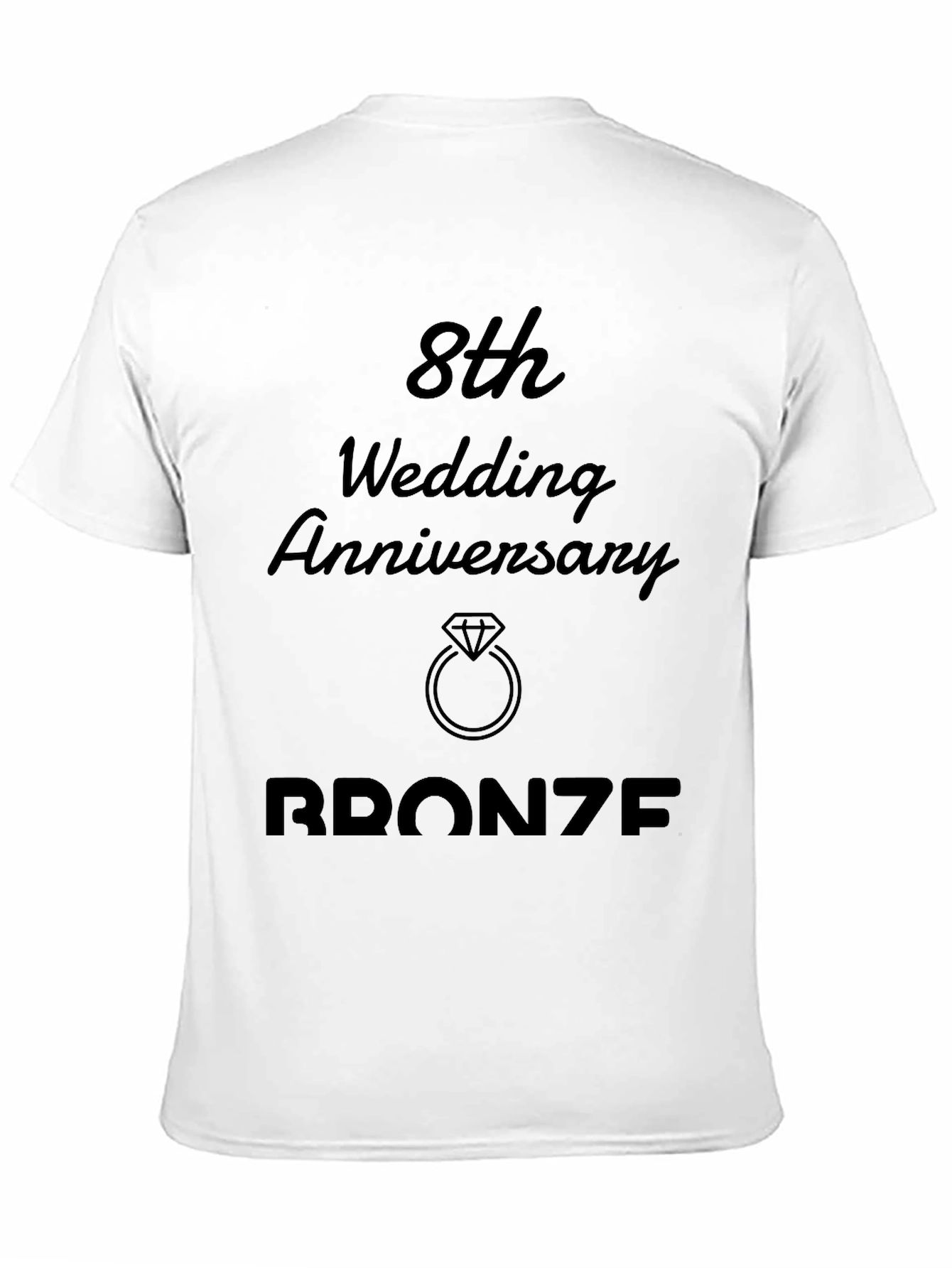 8th Wedding Anniversary Bronze T-Shirt