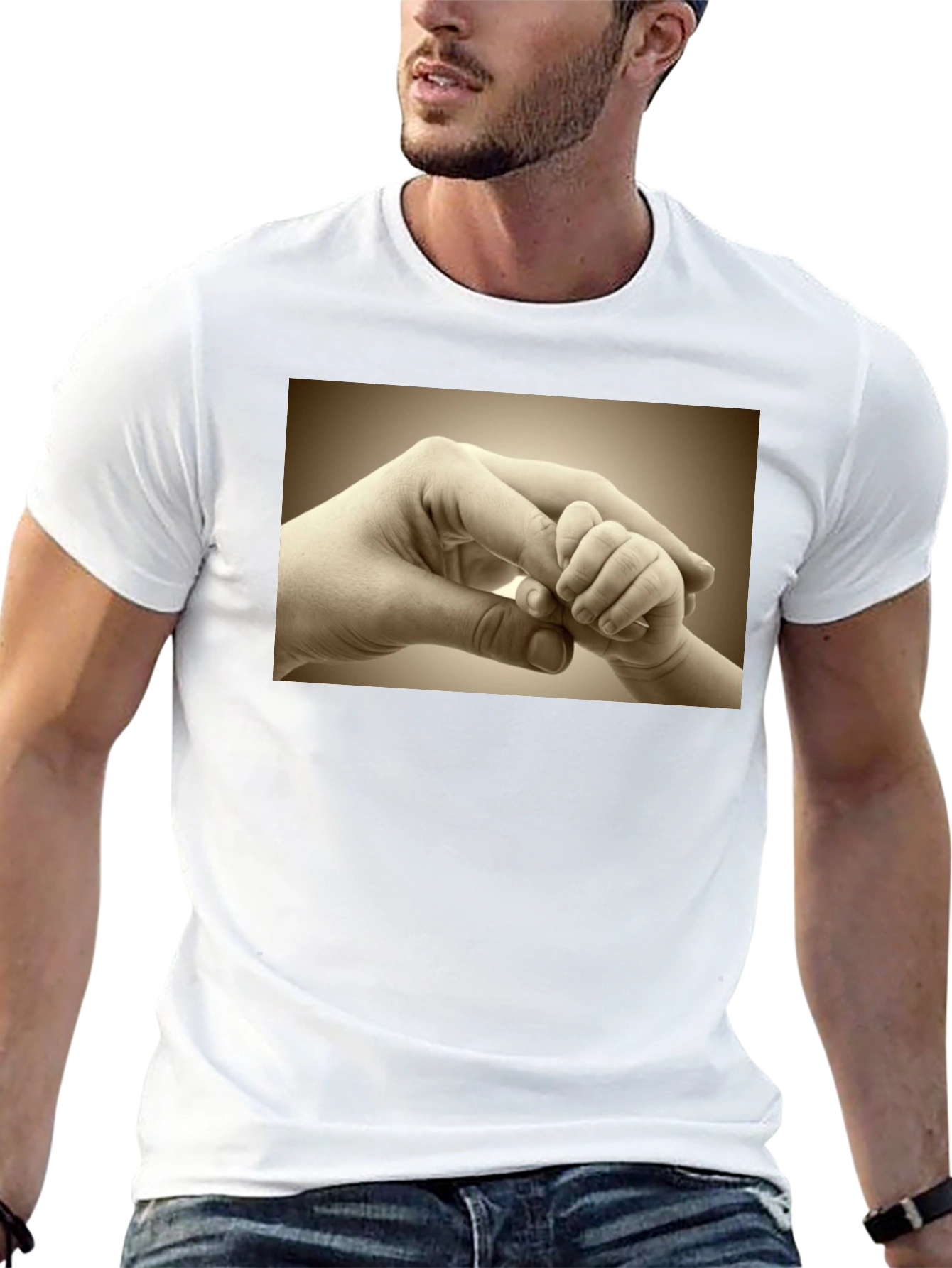 Touching Hands Graphic T-Shirt