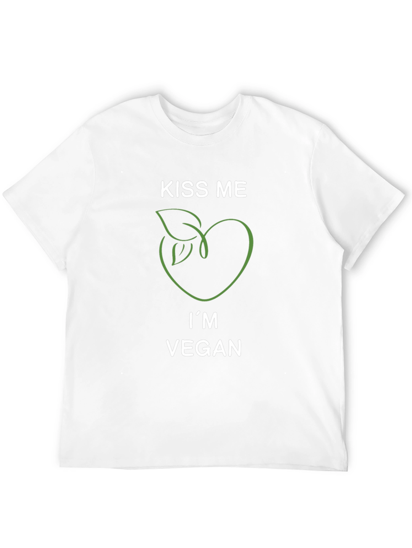 Kiss Me Im Vegan T-Shirt - Black