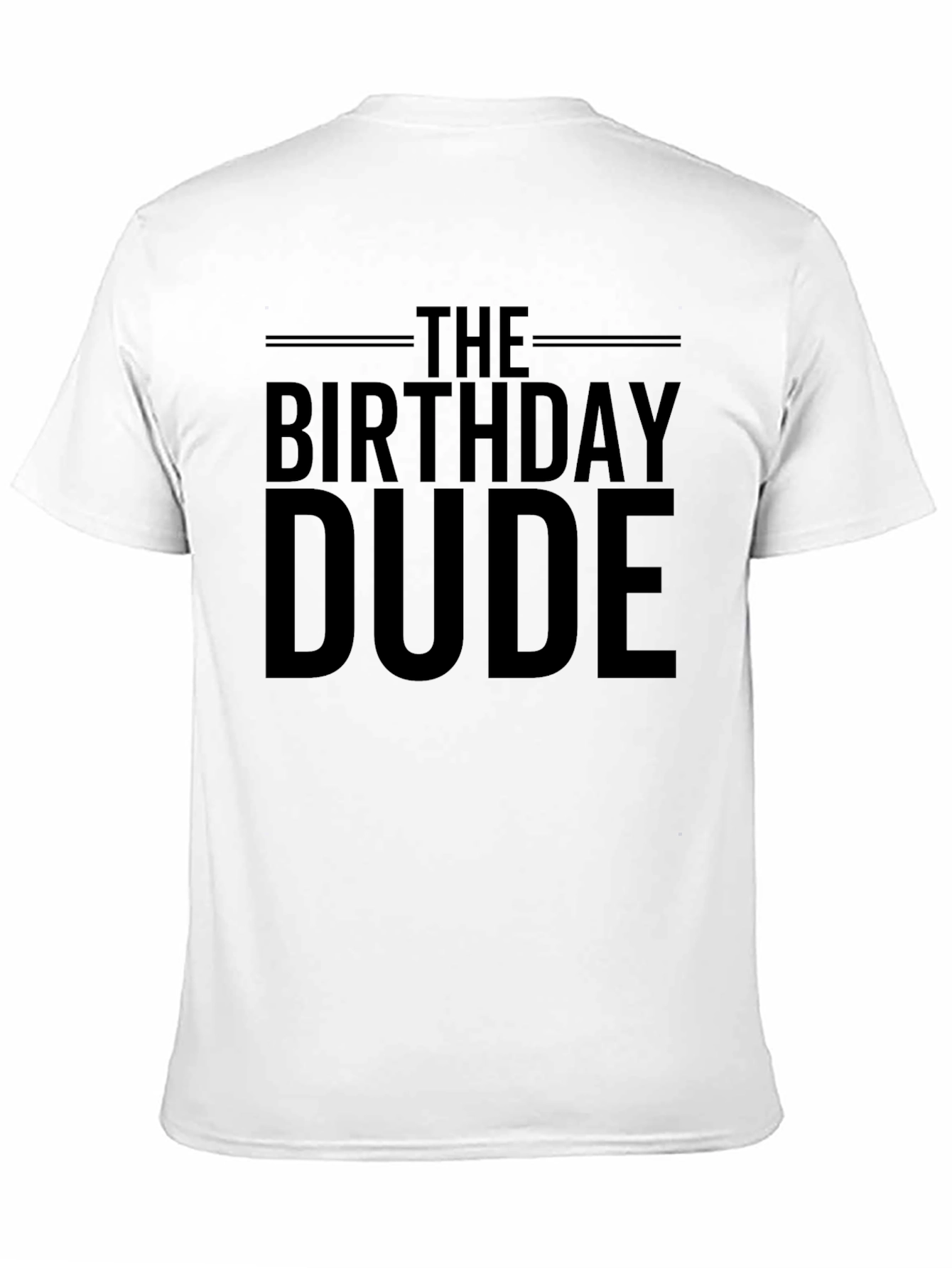 The Birthday Dude T-Shirt - Black Graphic Tee