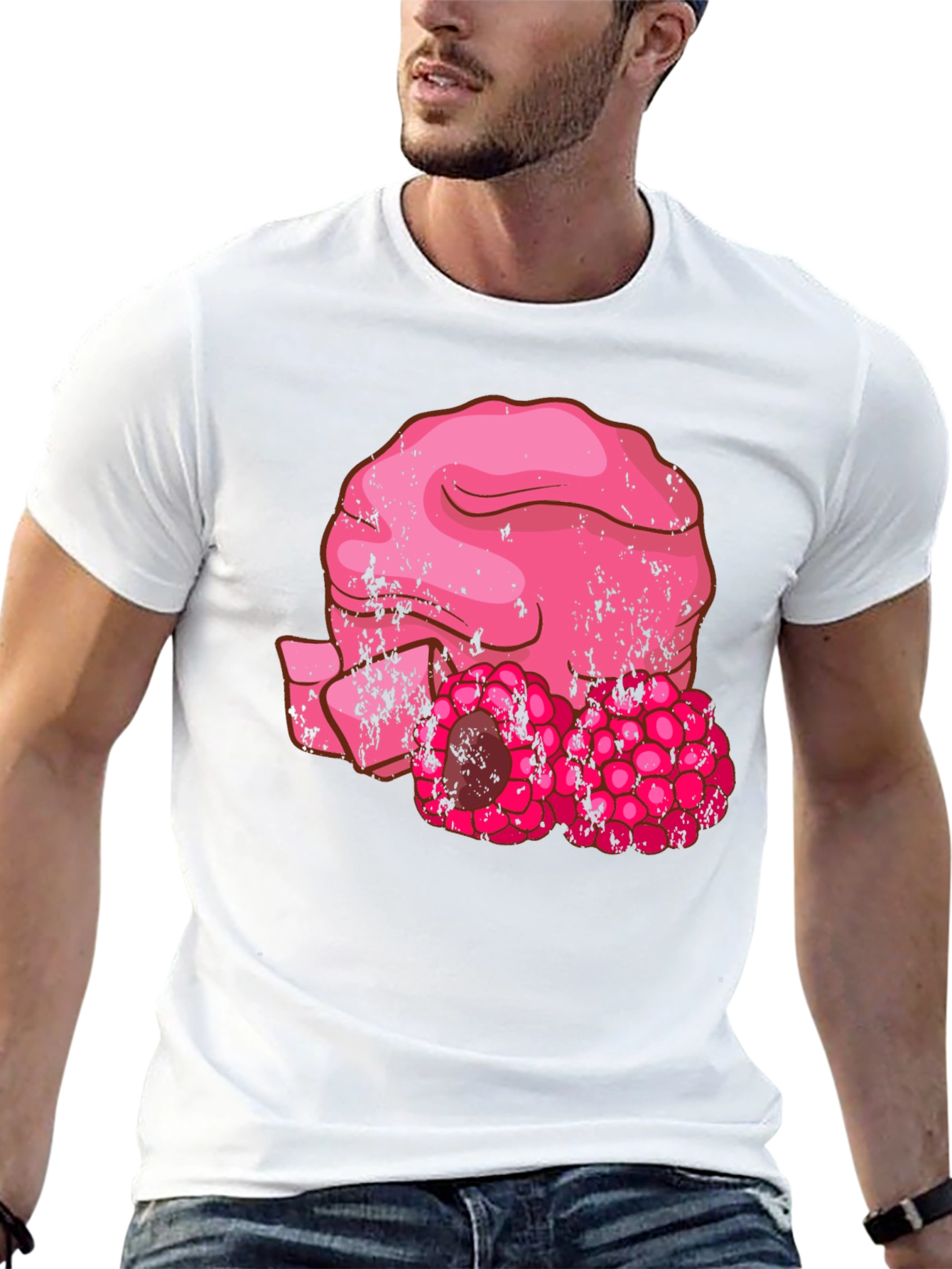 Raspberry T-Shirt - Unique Fruity Design