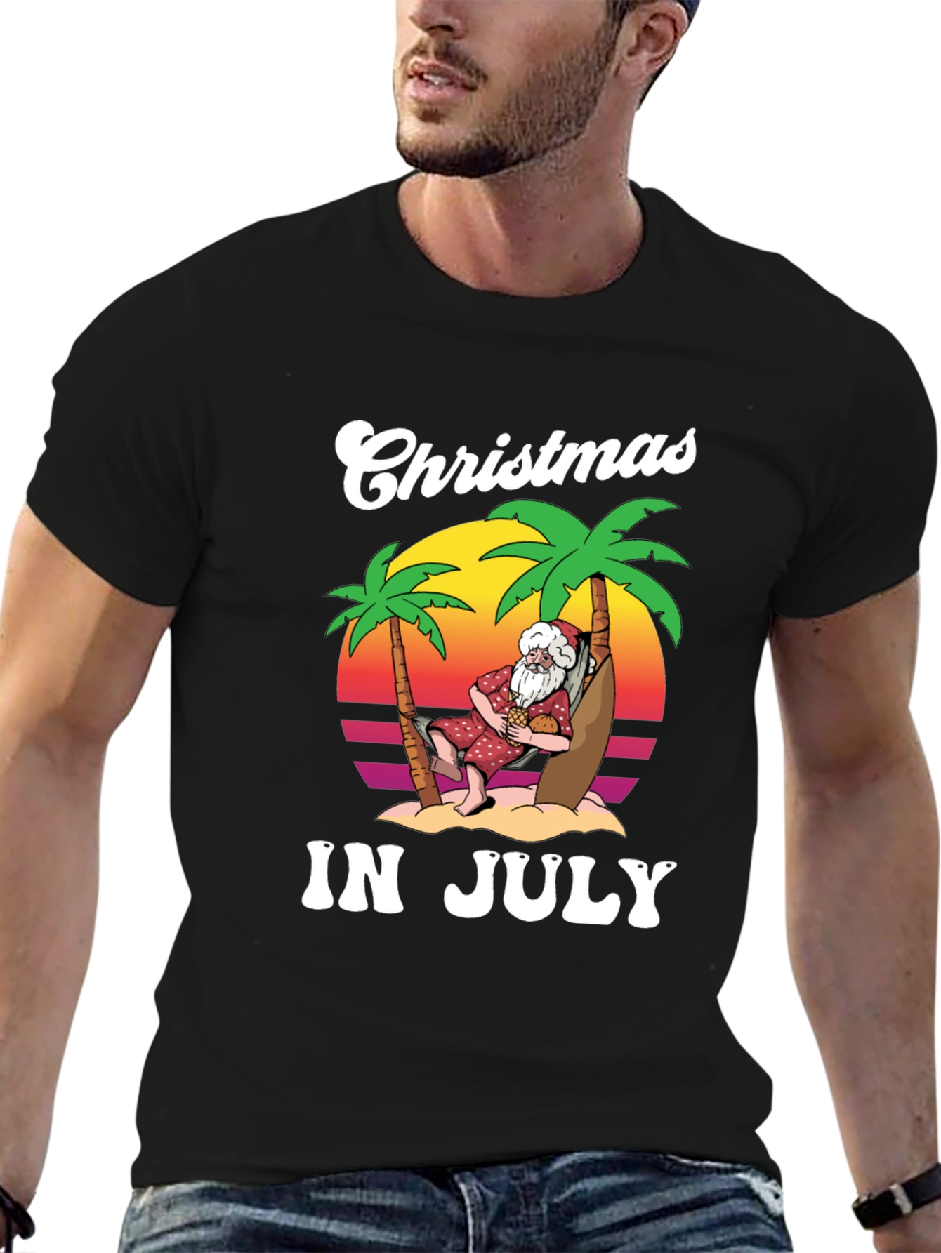 Christmas In July Graphic T-Shirt