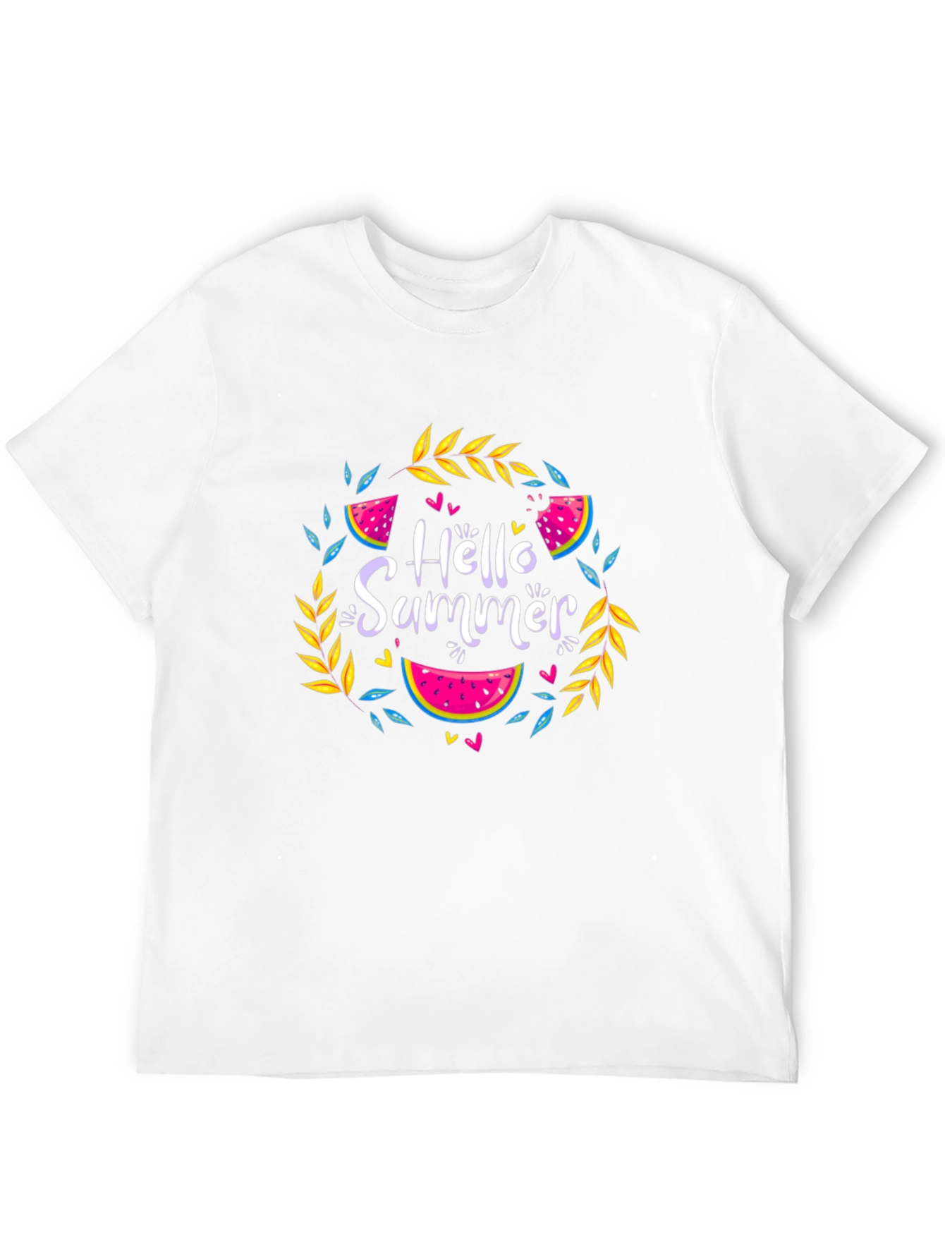 Hello Summer Black T-Shirt