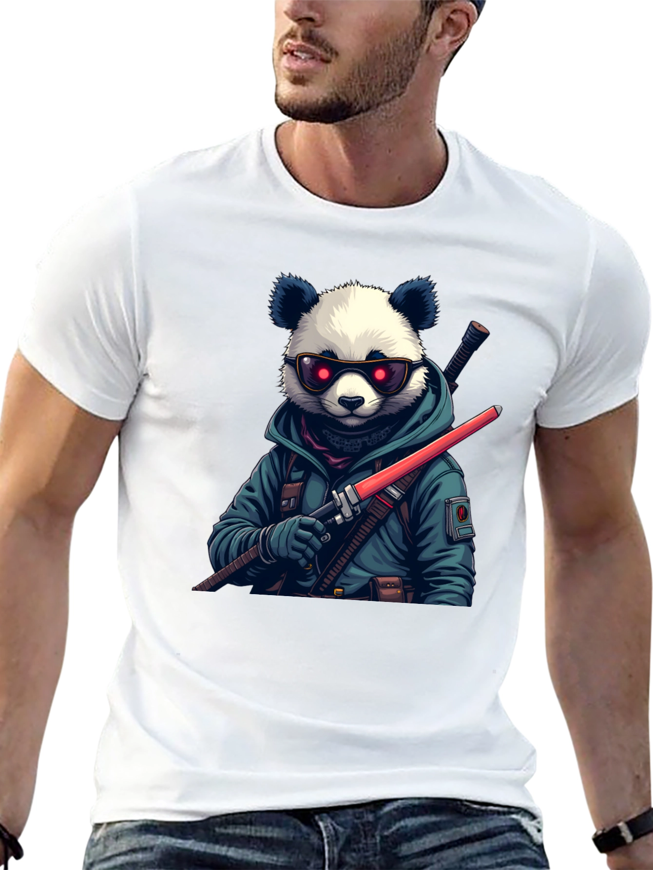 Cool Panda Warrior T-Shirt