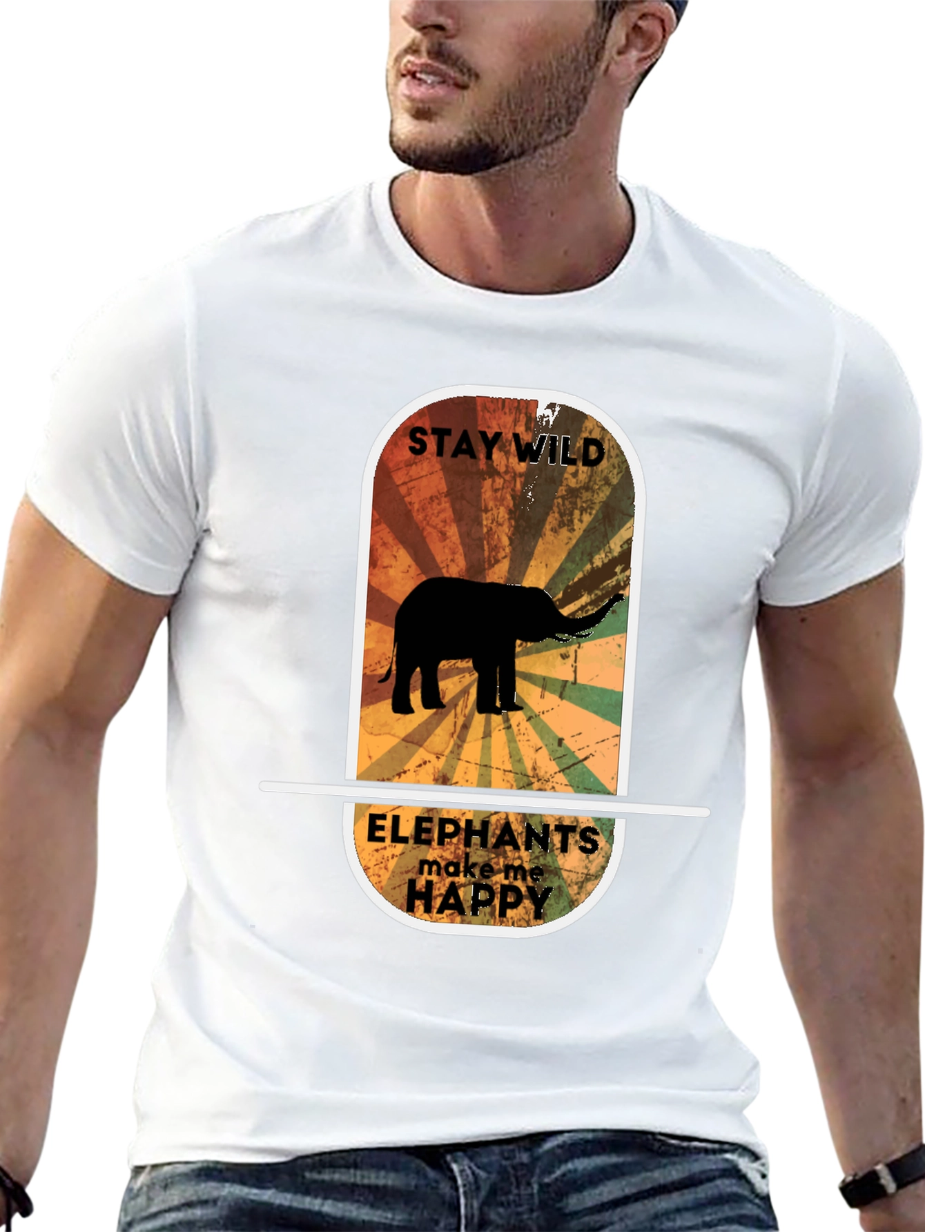 Stay Wild Elephant Graphic Tee