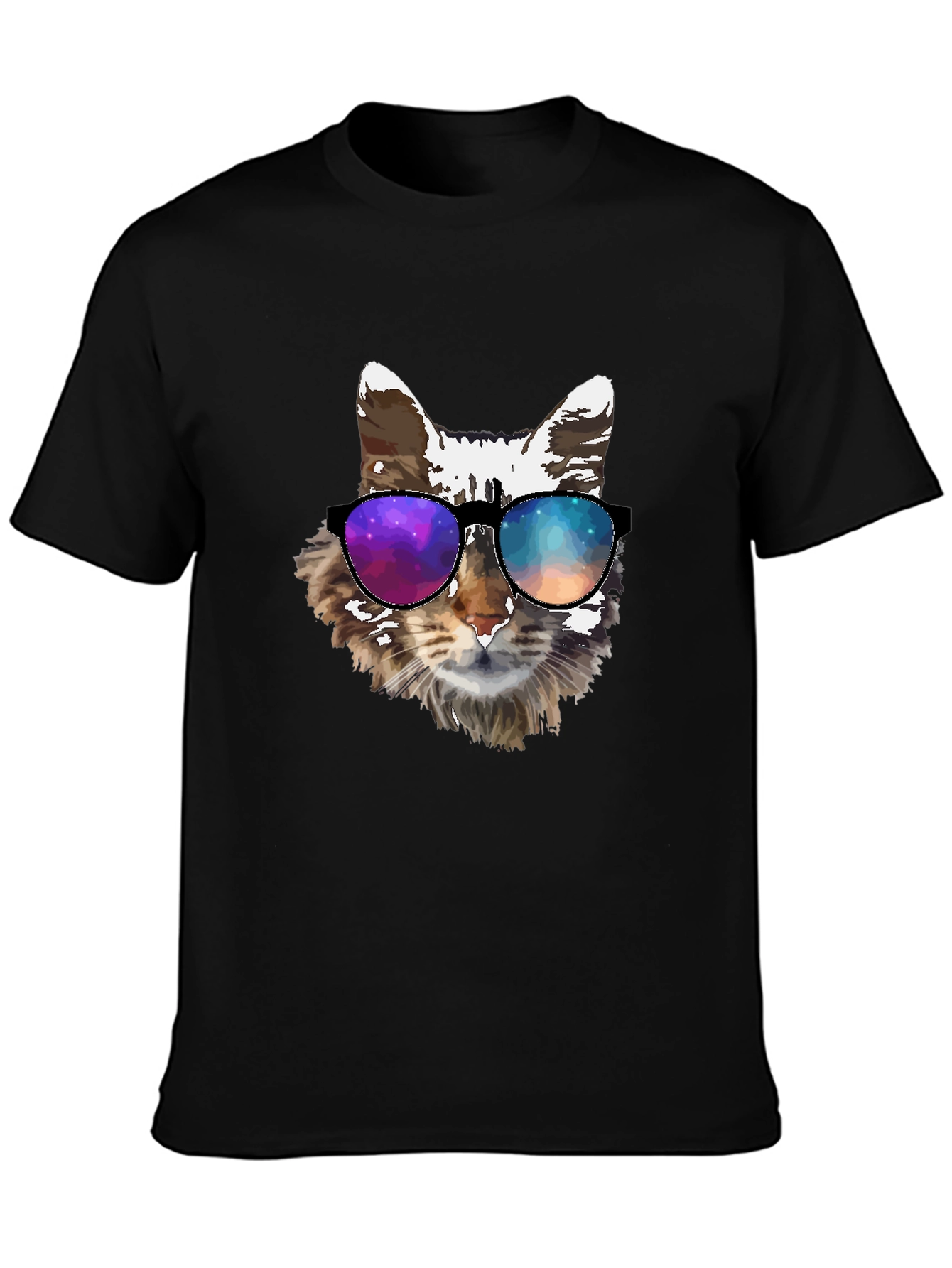 Cool Cat Tee - Galaxy Shades Graphic T-Shirt