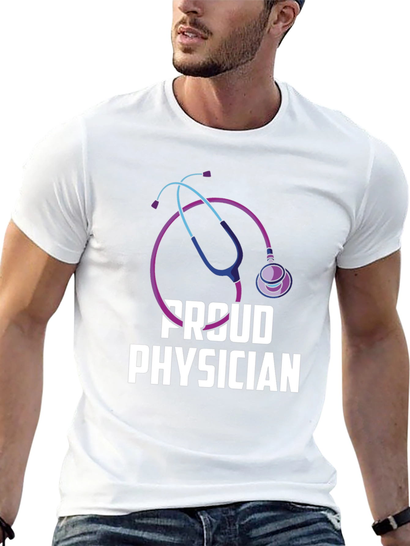 Proud Physician Black T-Shirt