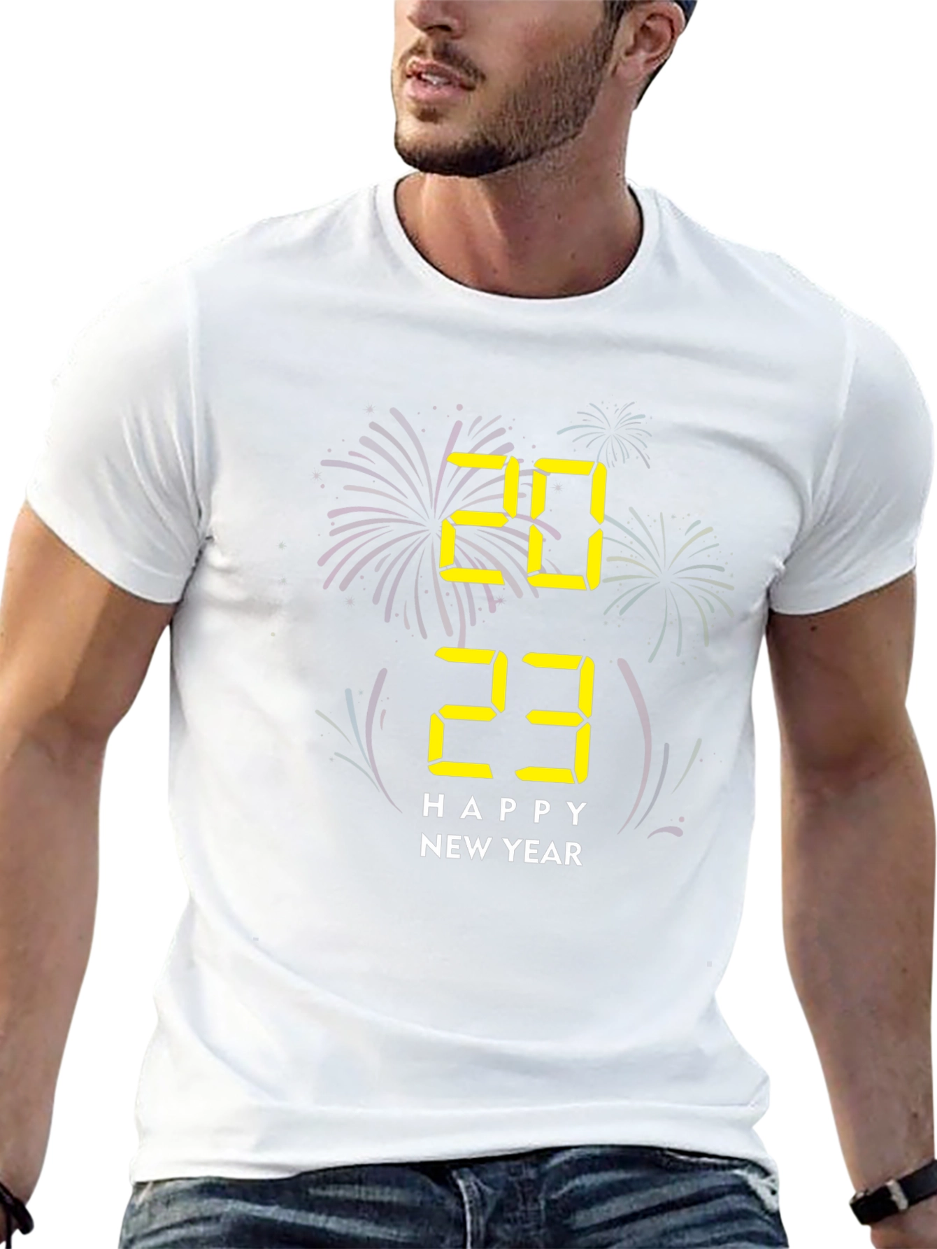 Happy New Year 2023 Black T-Shirt
