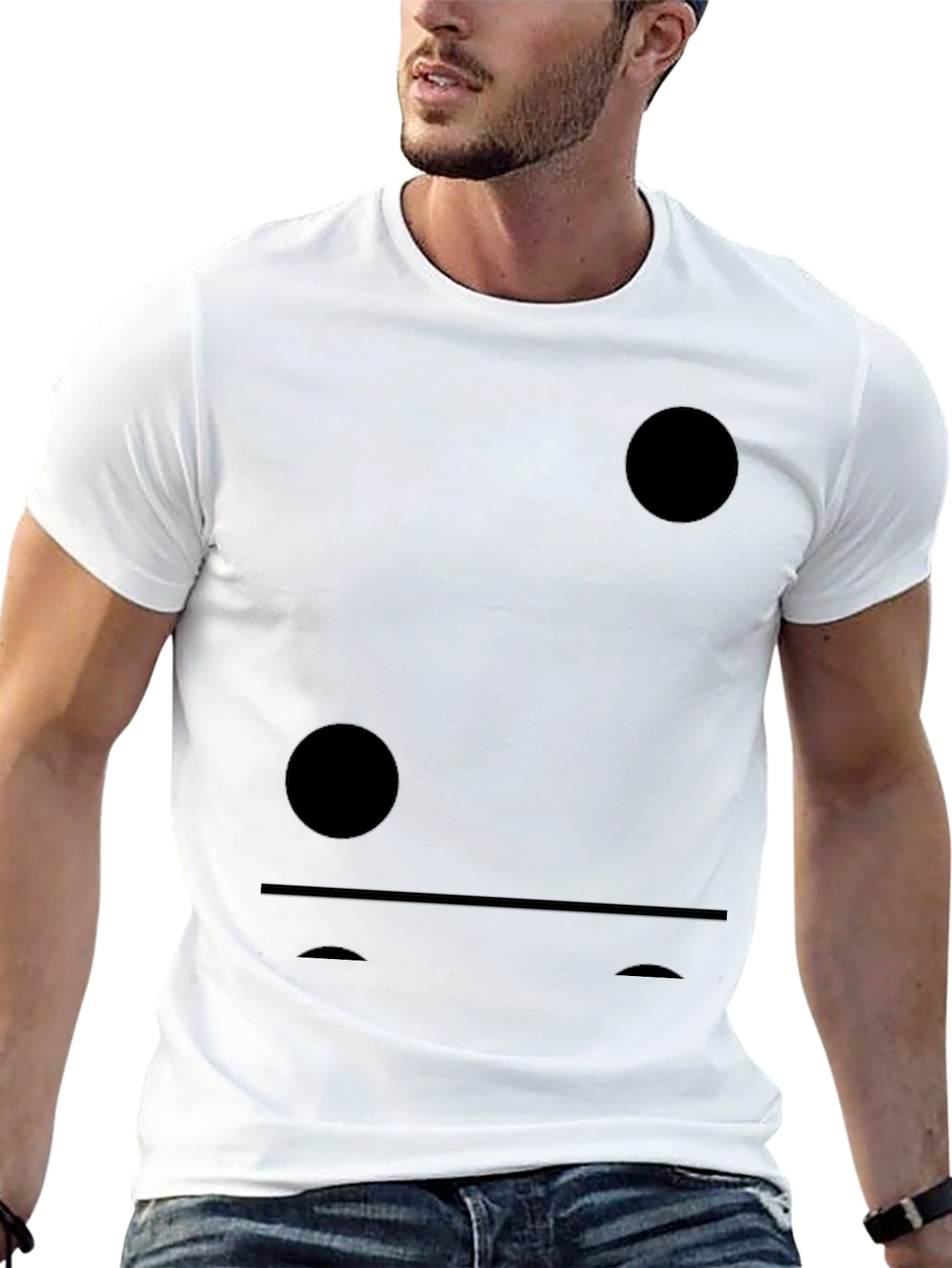 Minimalist Domino T-Shirt - Black