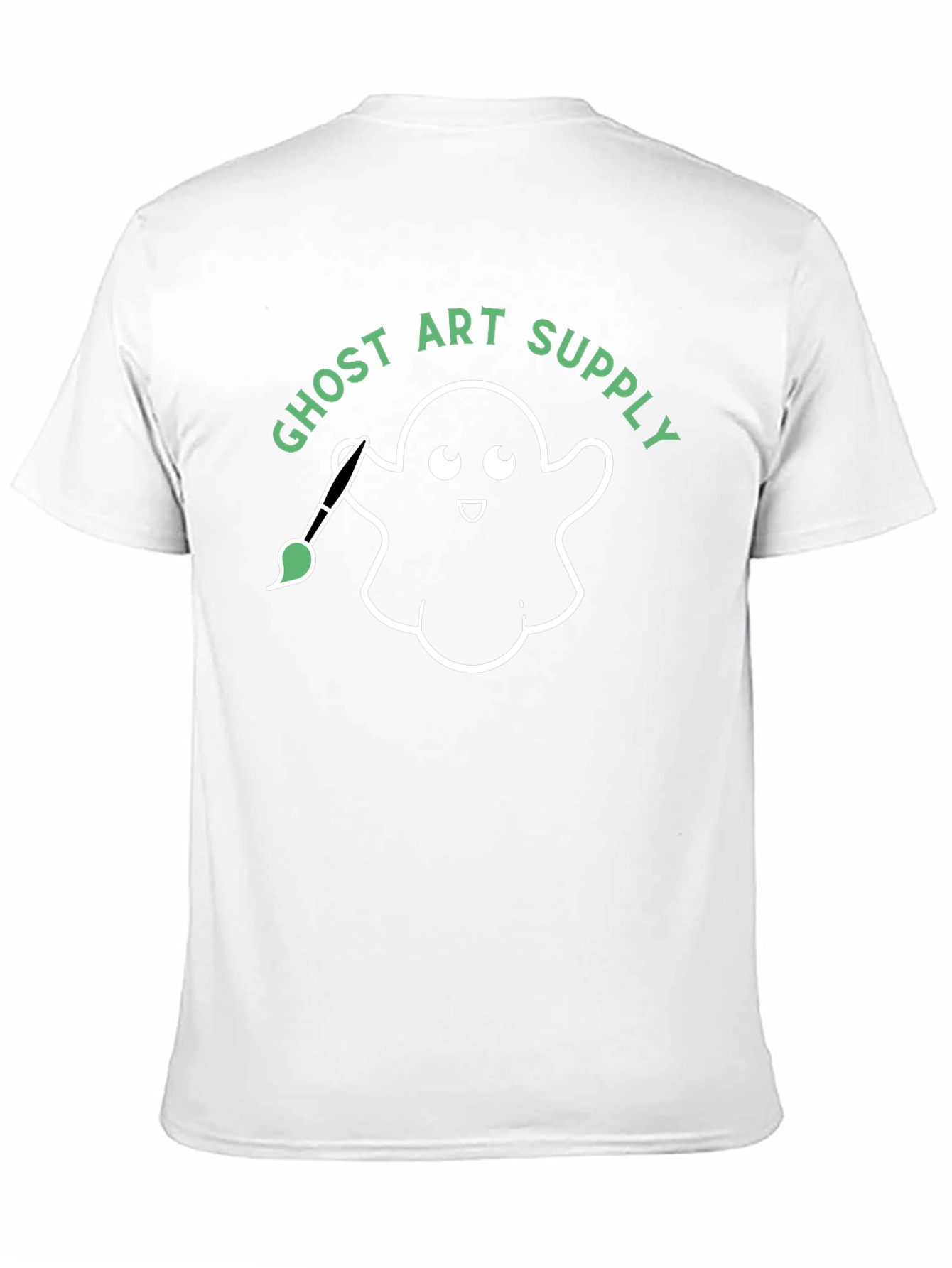 Ghost Art Supply Graphic Tee - Black Cotton T-Shirt