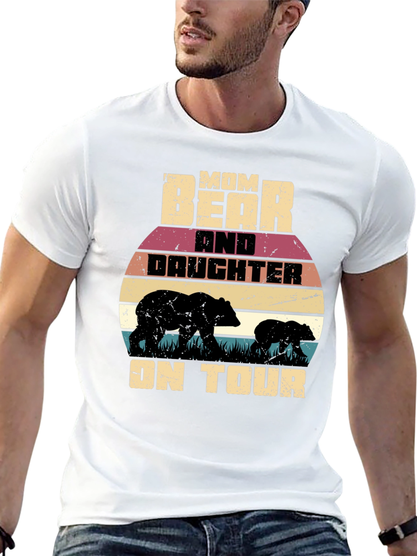 Mom Bear and Daughter on Tour Graphic T-Shirt