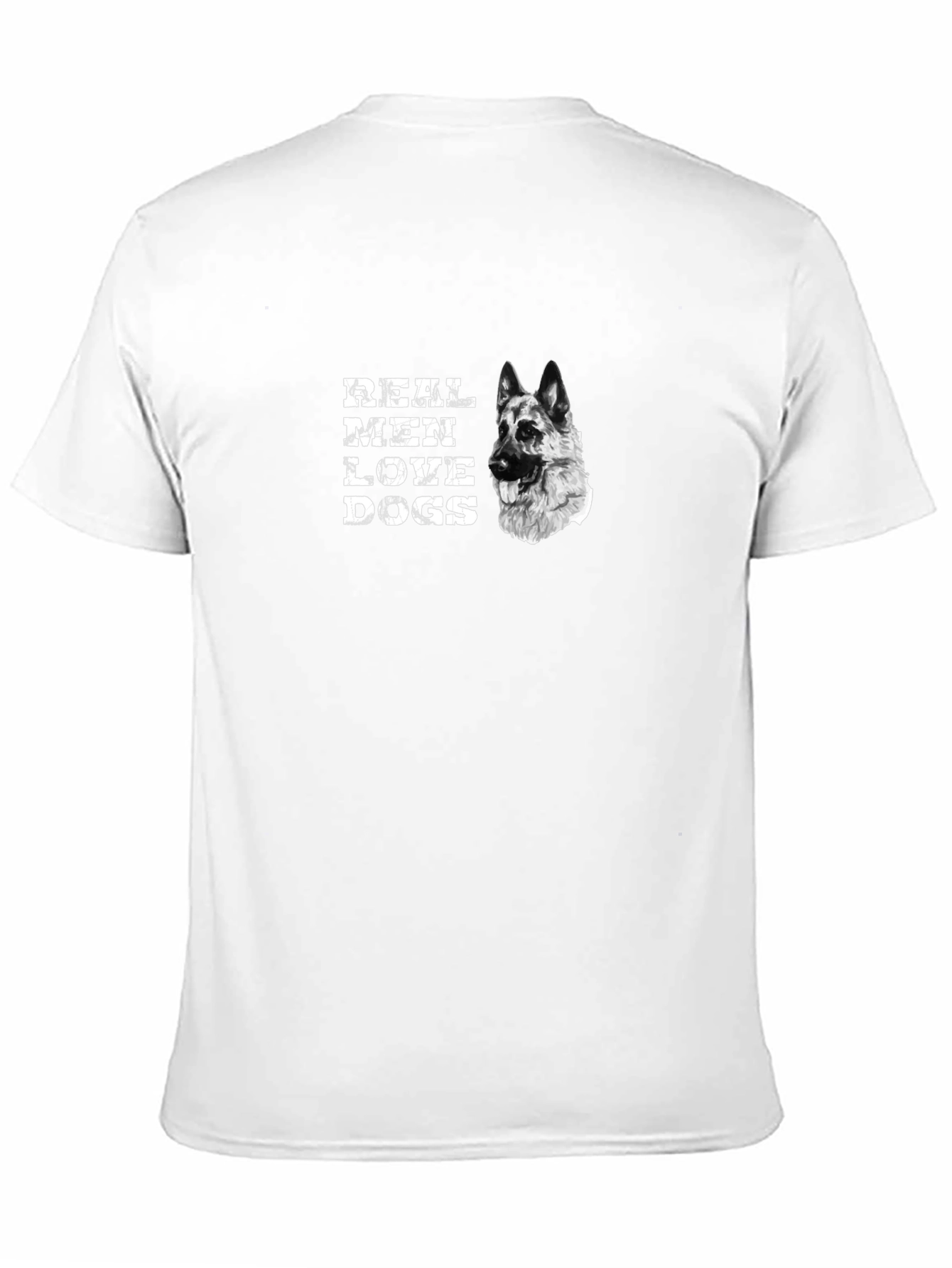 Real Men Love Dogs Black Graphic Tee