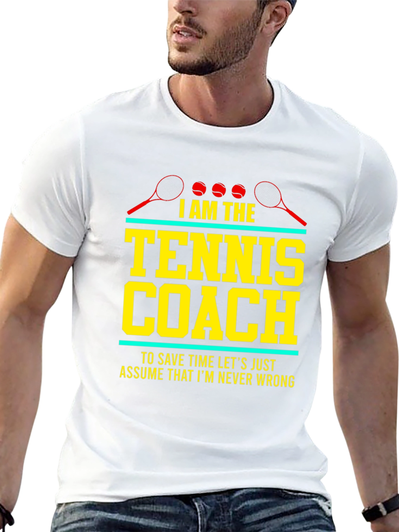Tennis Coach Graphic Tee - Never Wrong Tennis Shirt