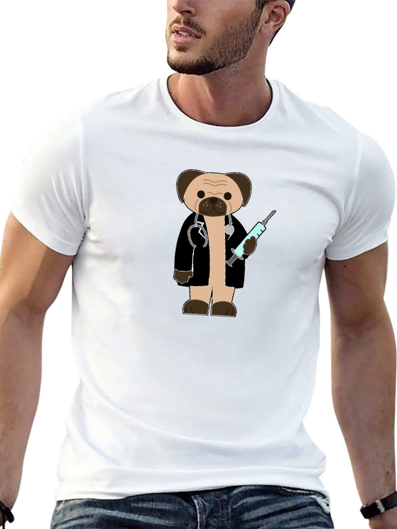 Pug Doctor T-Shirt - Black