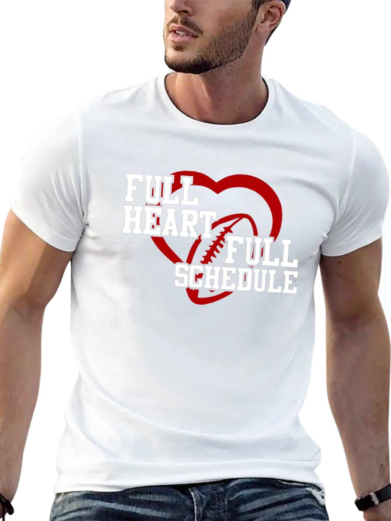 Full Heart Full Schedule Graphic T-Shirt