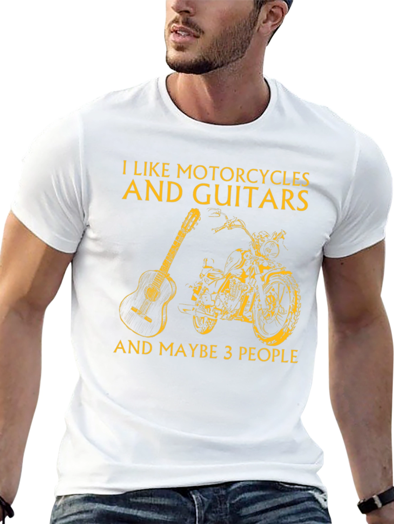 Motorcycles Guitars and Maybe 3 People T-Shirt