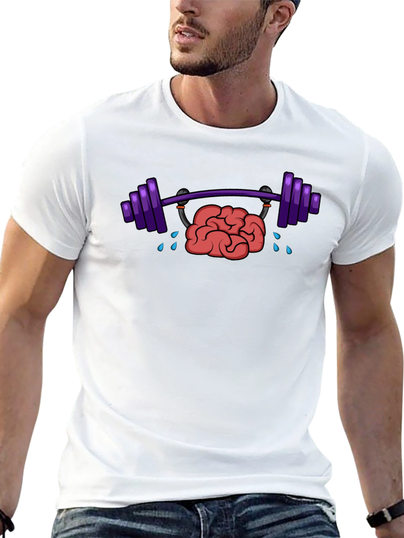 Brain Power Lifting T-Shirt - Black