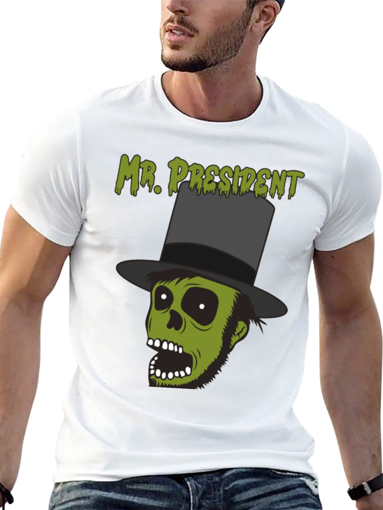 Mr. President Zombie Graphic T-Shirt - Halloween Style