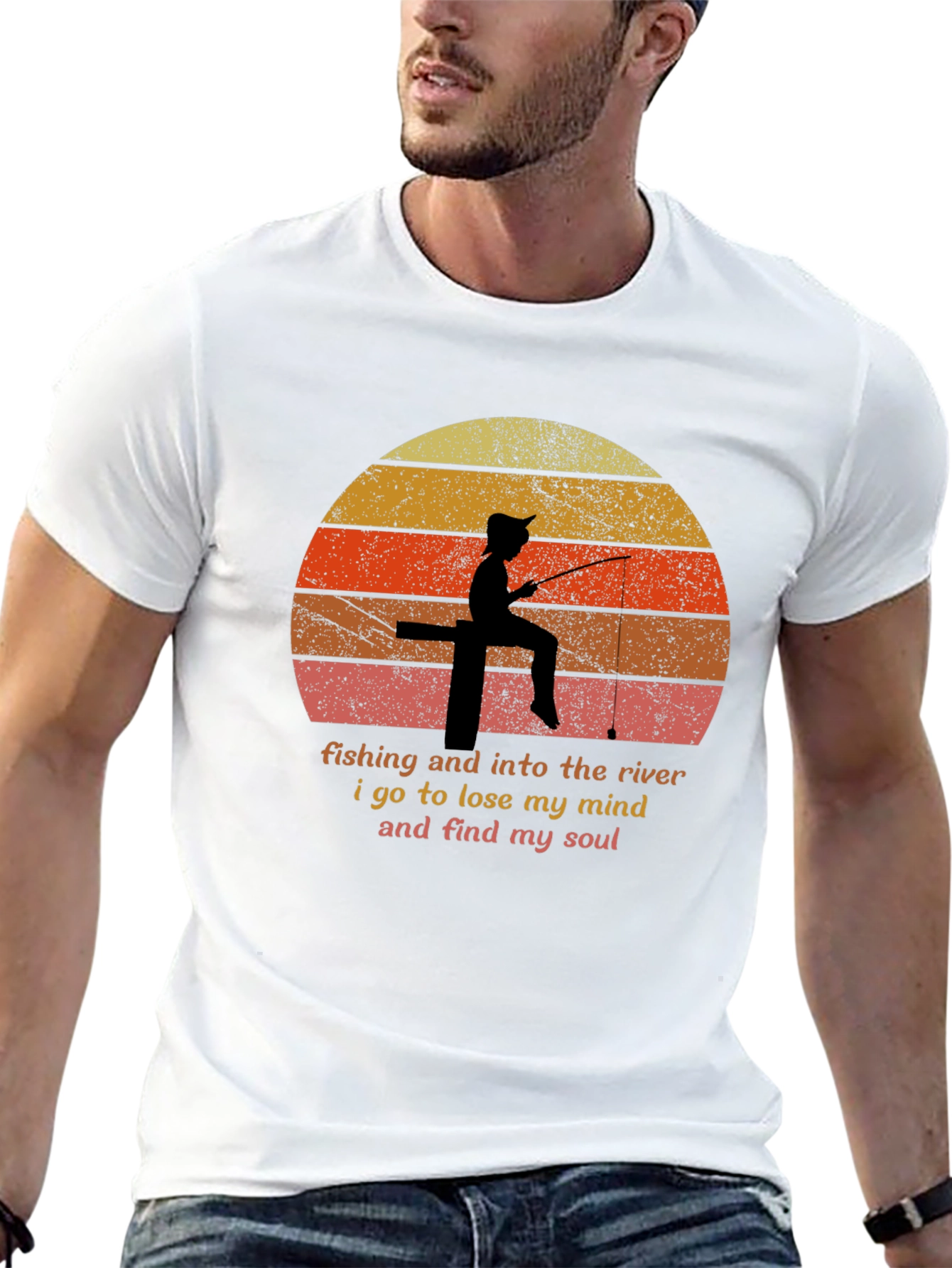 Fishing River Mind Soul T-Shirt