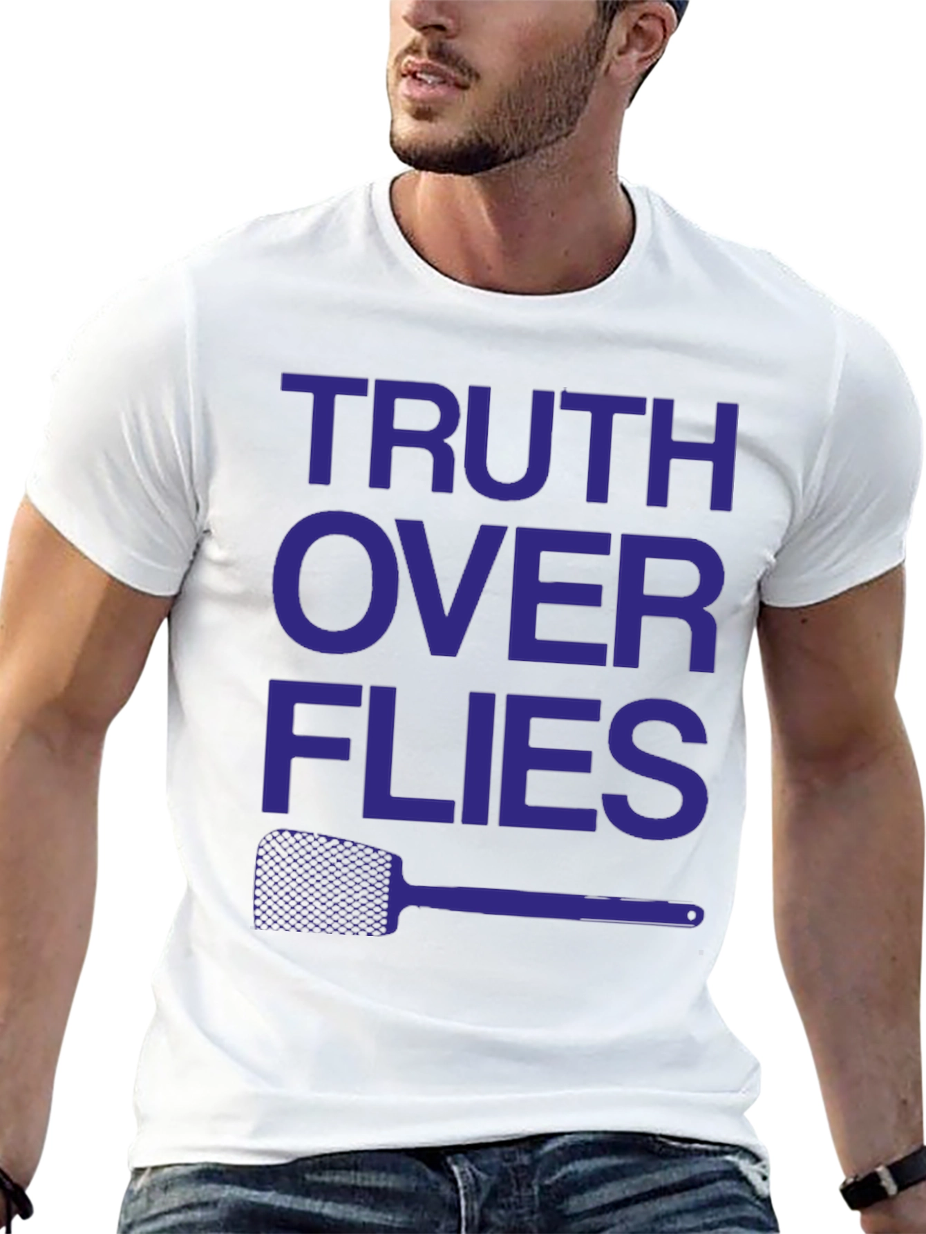 Truth Over Flies Funny Graphic T-Shirt