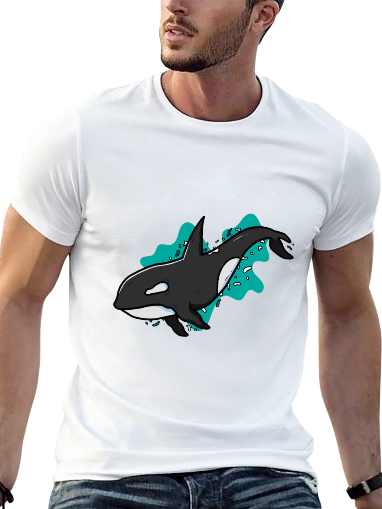 Orca Graphic T-Shirt - Killer Whale Design