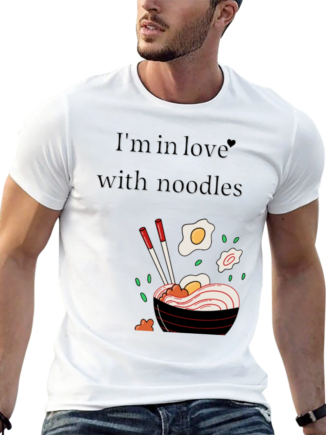 Noodle Love Graphic Tee - Stylish Ramen T-Shirt