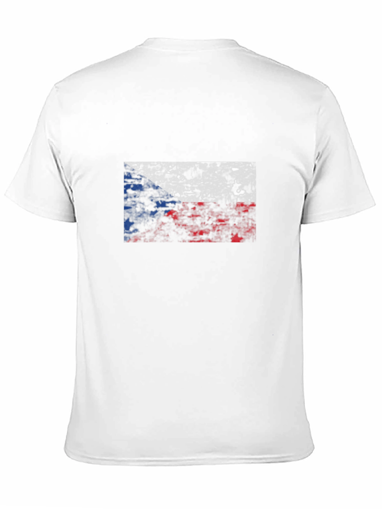 Czech Republic Flag Black T-Shirt