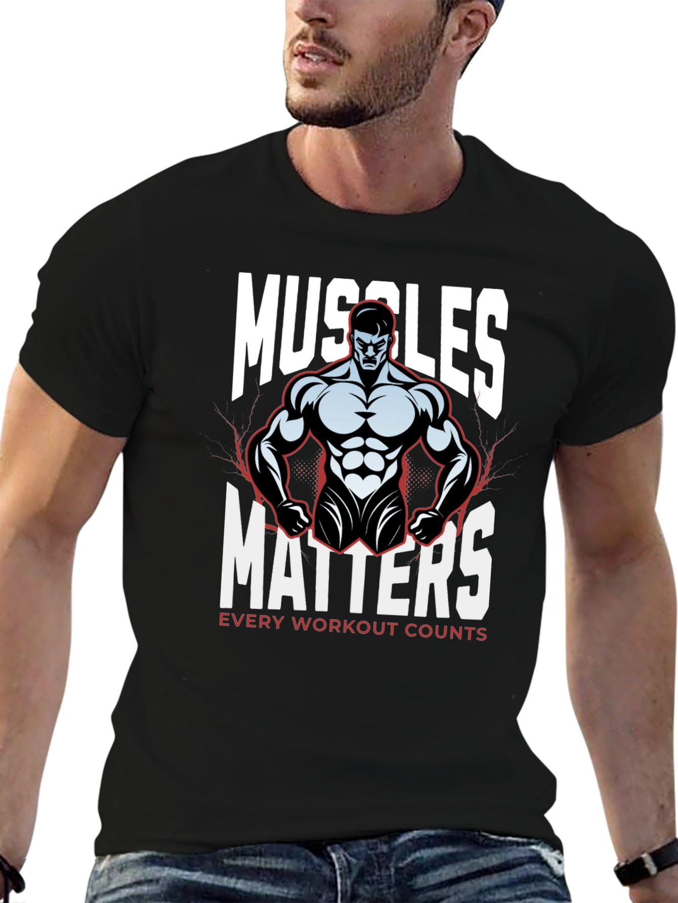 Muscles Matter T-Shirt - Workout Motivation Apparel