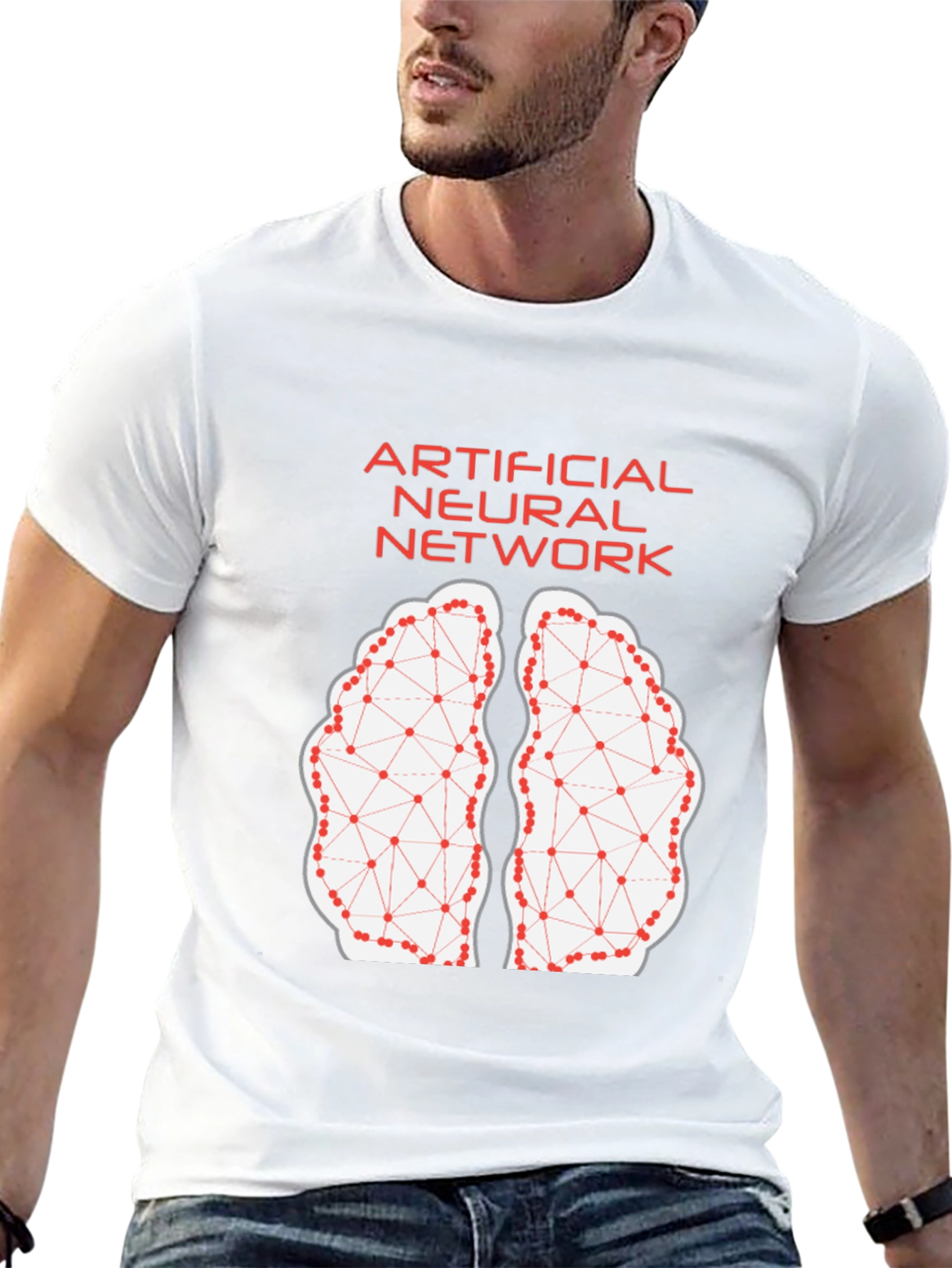 Artificial Neural Network Brain T-Shirt - Black