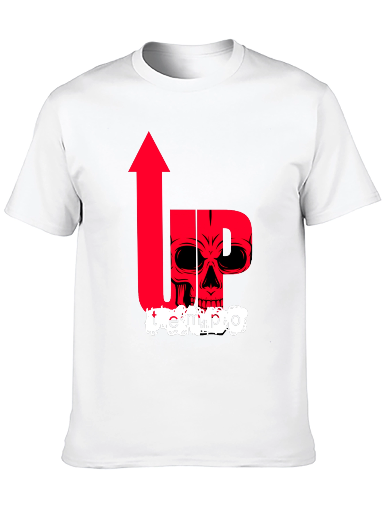 Up Tempo Graphic Print Mens Black T-Shirt