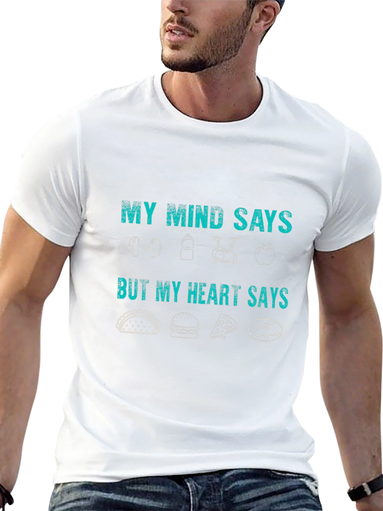 My Mind Says Gym Heart Says Food T-Shirt