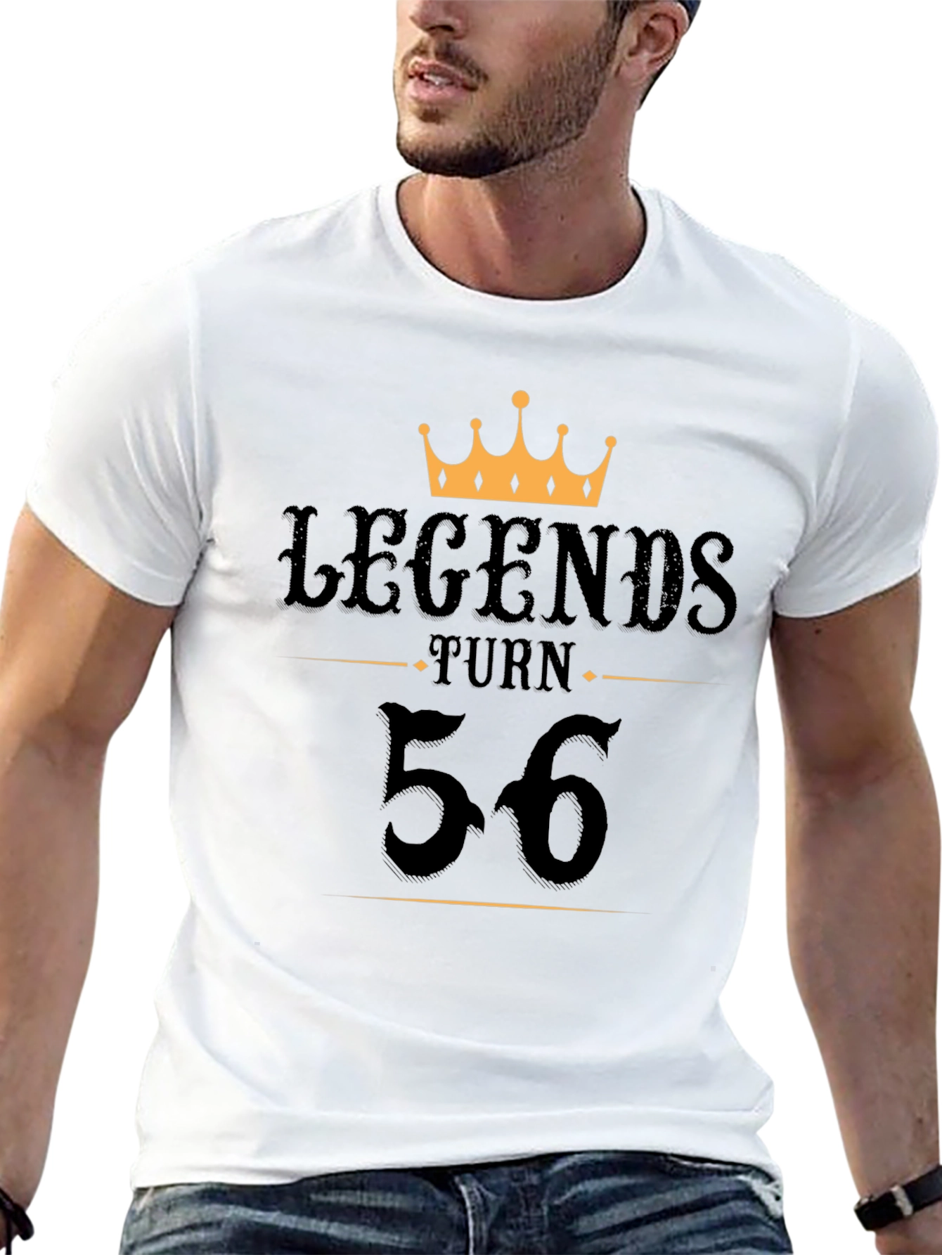 Legends Turn 56 Black T-Shirt