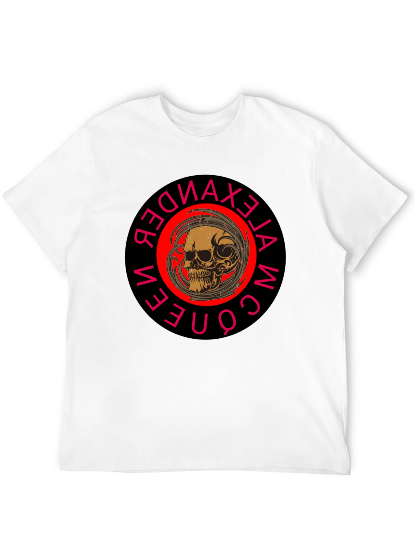Skull Graphic Print Crew Neck Black T-Shirt