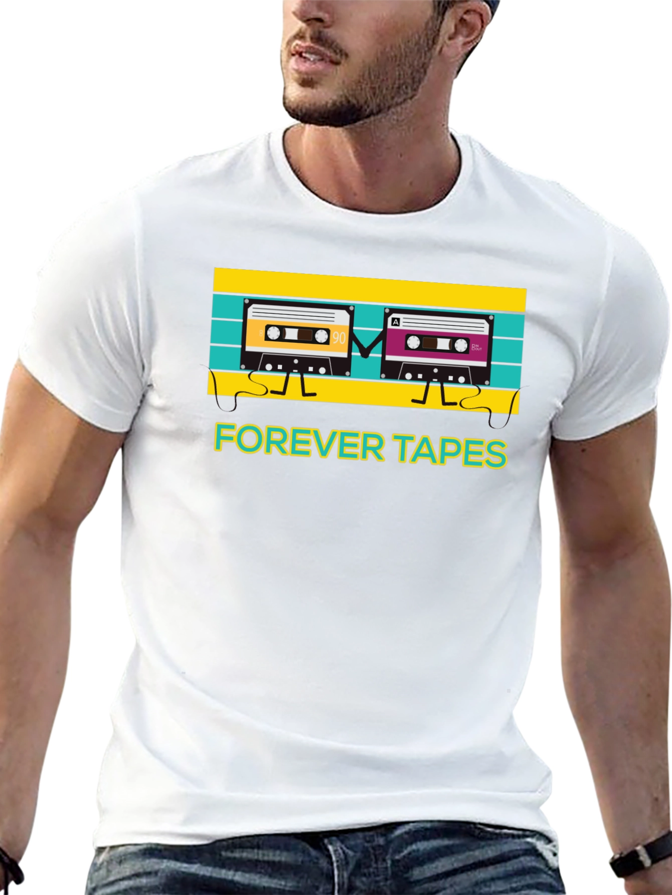 Retro Forever Tapes Graphic T-Shirt