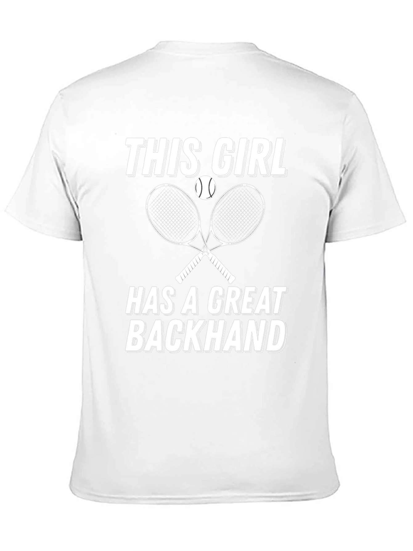 Tennis Girl Backhand T-Shirt - Sporty Tee